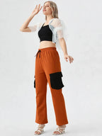 Laidback Rust Comfort Joggers - Lincoln Paris