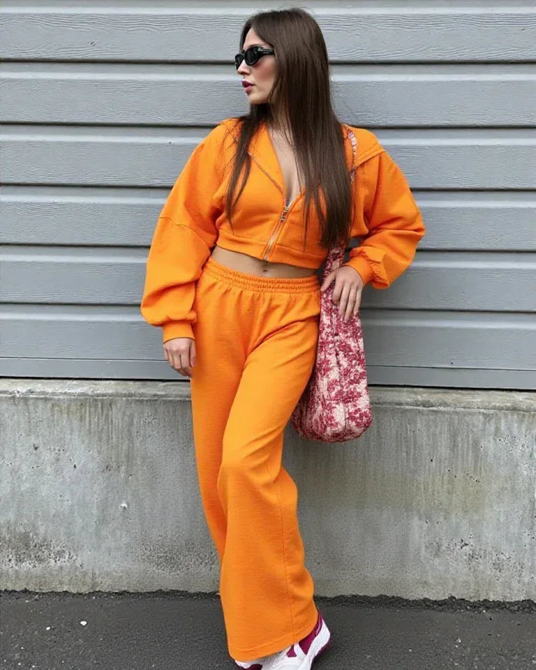 Crimson Chill Co-ord Set - Lincoln Paris