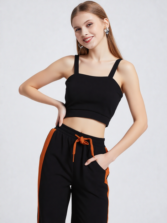 Rust Stripe Joggers