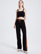 Rust Stripe Joggers - Lincoln Paris