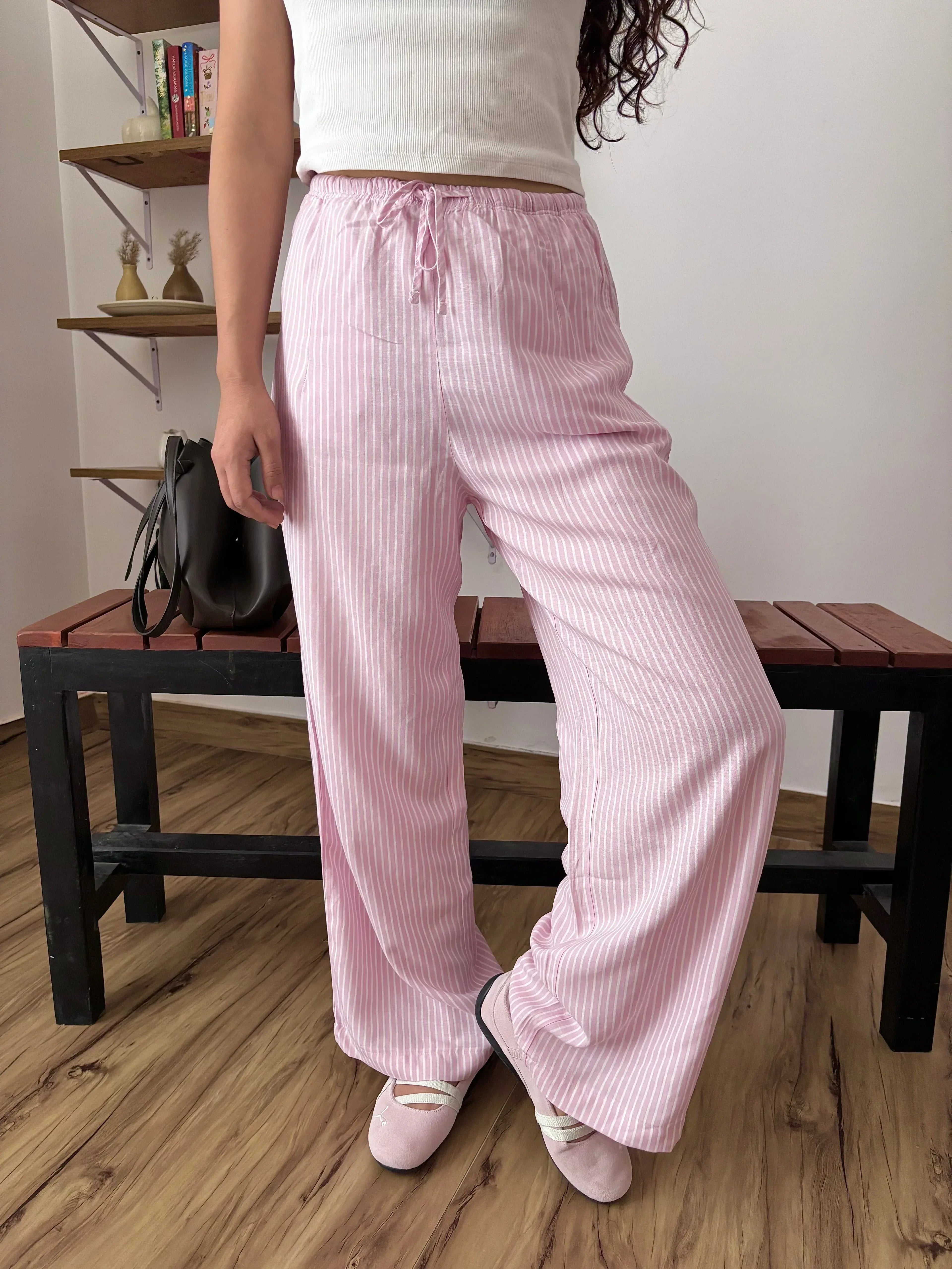 Candy Stripe Pants - Lincoln Paris