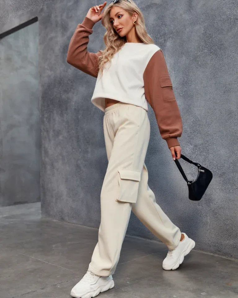 Latte Leisure Pants - Lincoln Paris