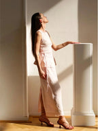 Lincoln Paris Paris Pink Co-ord set with matching top and pants, featuring a stylish, vibrant pink fabric and modern design.