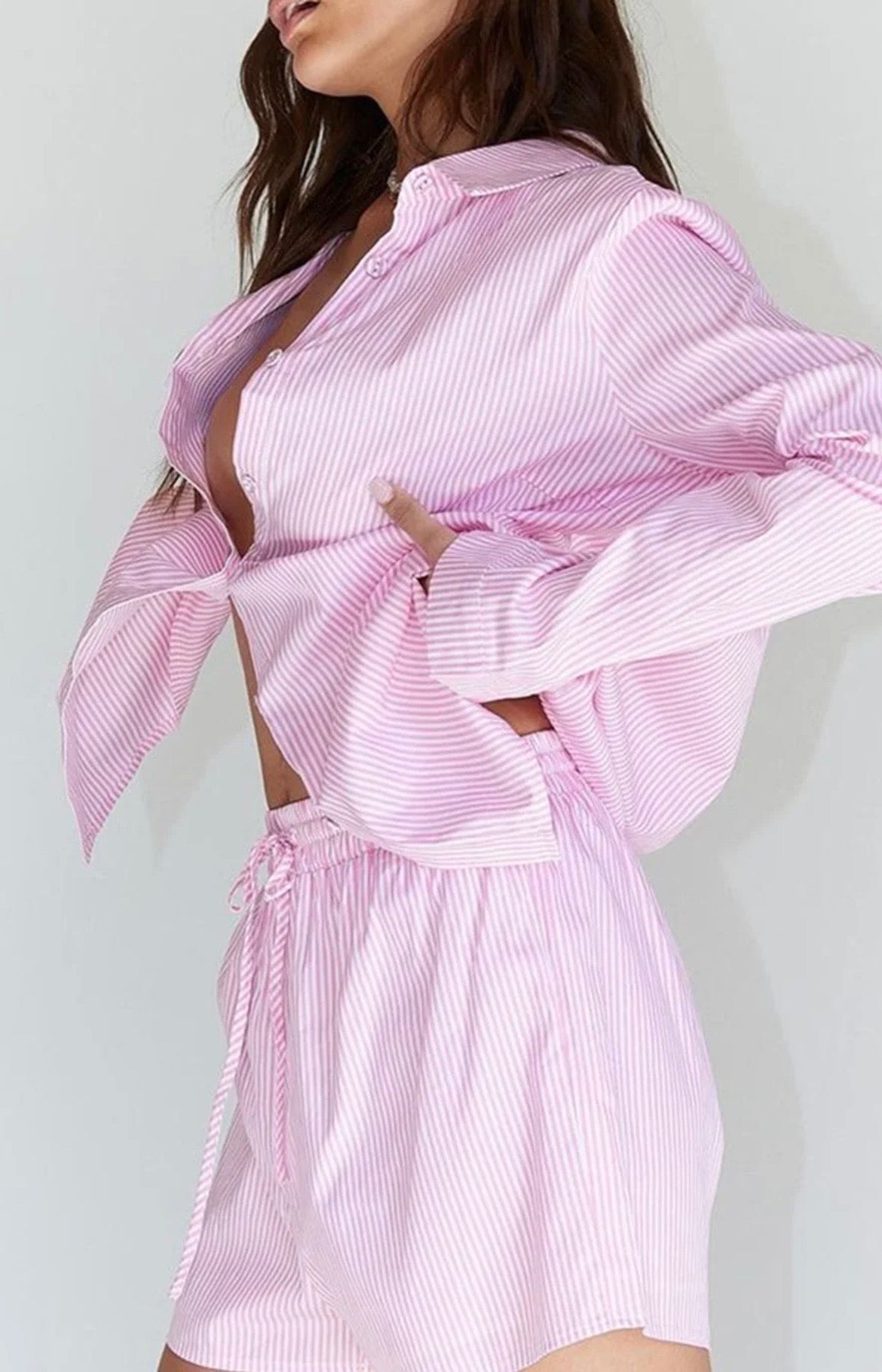 Pink Bay Stripe Co-ord - Lincoln Paris