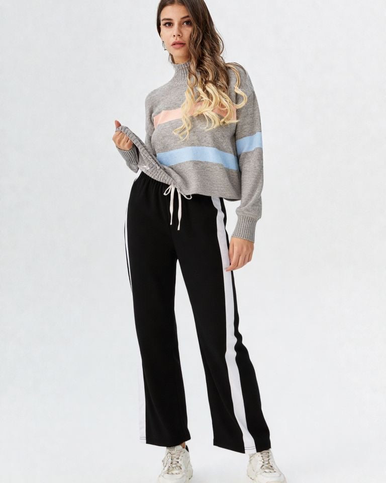 White Stripe Pants - Lincoln Paris