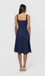 Seaborne cotton linen dress by Lincoln Paris displayed on a hanger, showcasing its lightweight, breathable fabric and relaxed fit.