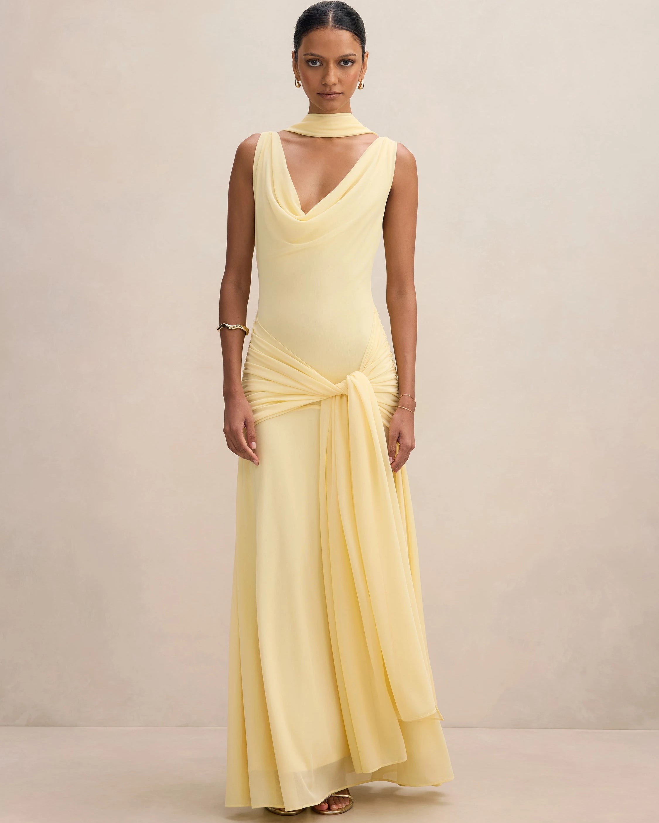 Amaltas Scraf Tie Dress