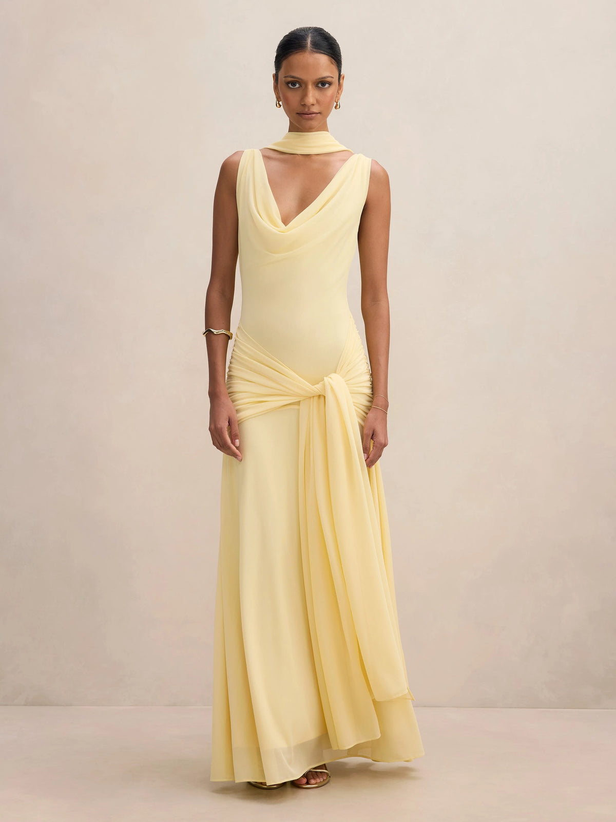 Amaltas Scraf Tie Dress