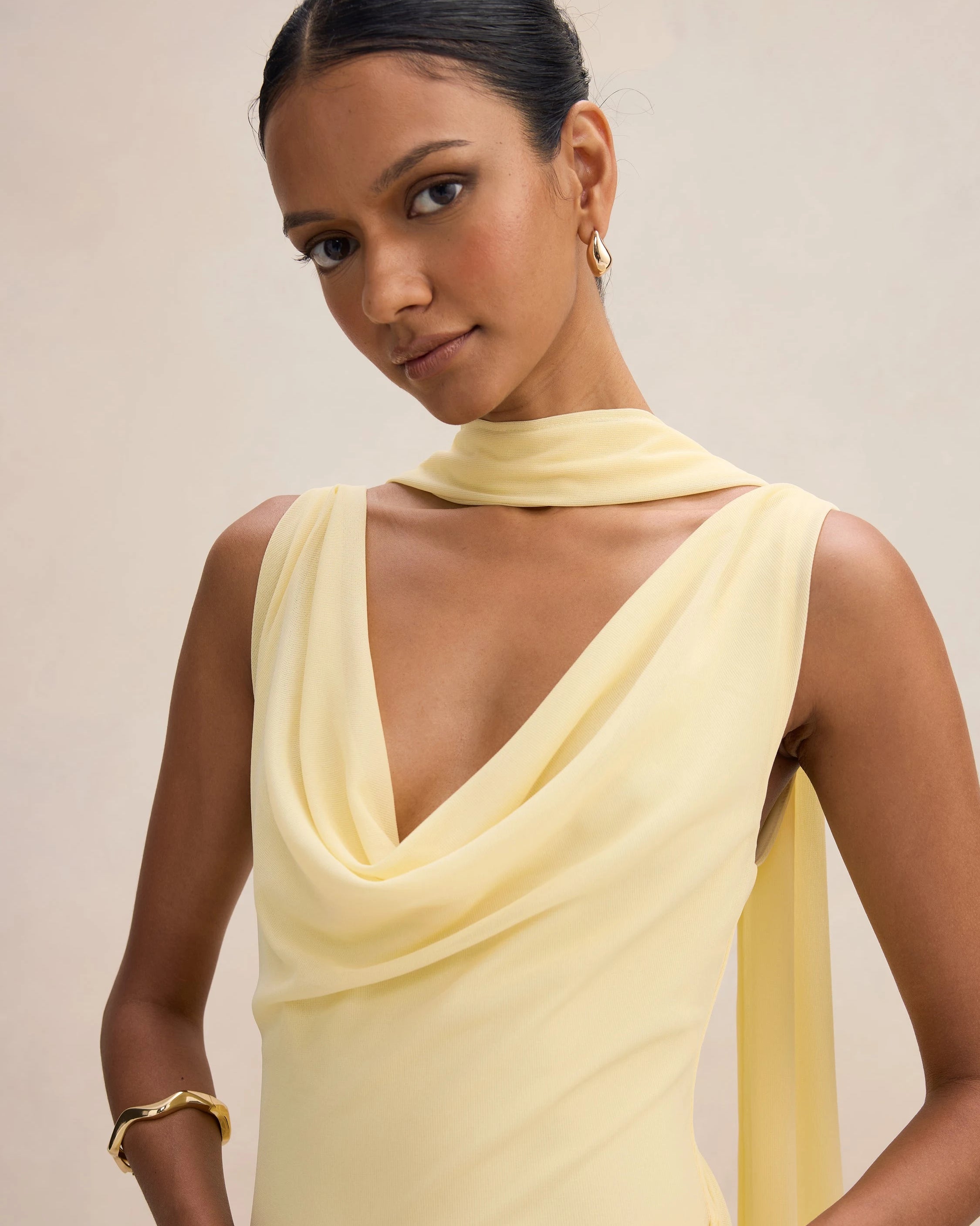 Amaltas Scraf Tie Dress