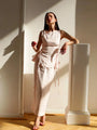 Lincoln Paris Paris Pink co-ord set featuring a stylish top and matching skirt, perfect for casual or dressy occasions.