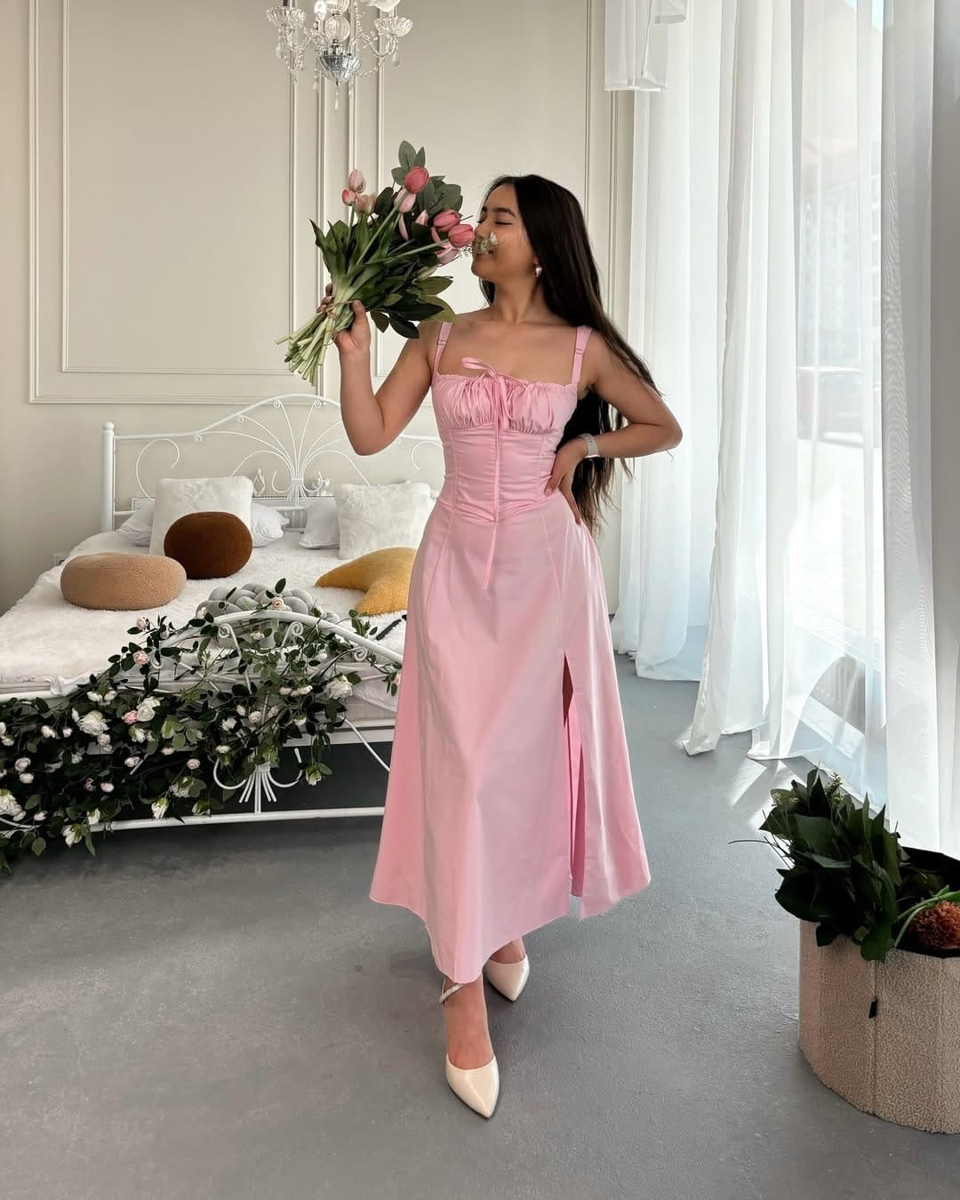 Rosewater Corset Maxi