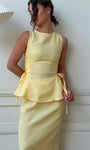Lincoln Paris Buttercup Co-ord set featuring a stylish matching top and pants in a vibrant, trendy design.