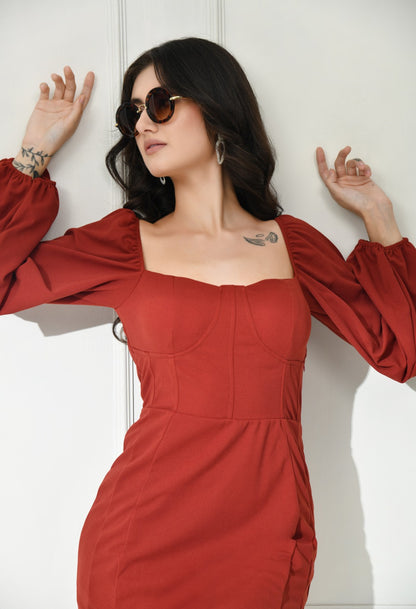 Rust Rush Dress